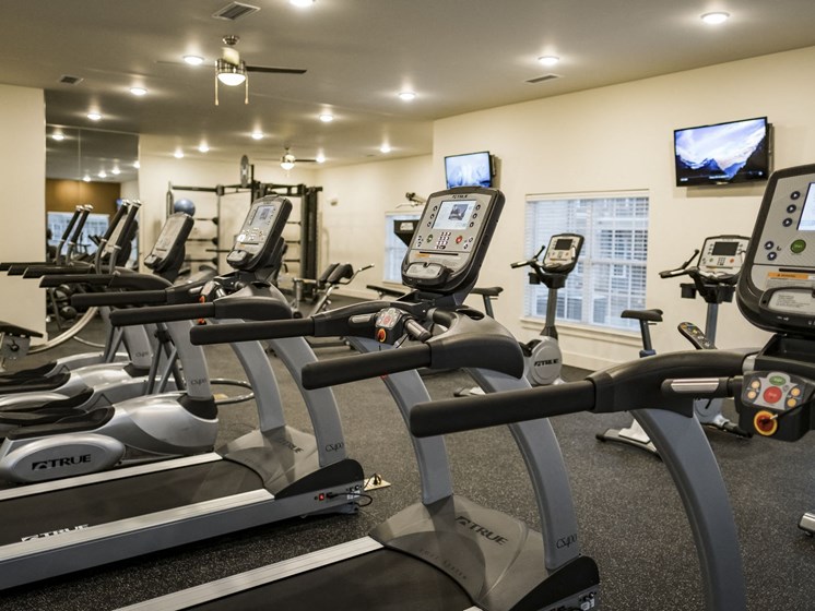 Cardio Equipment in the Fitness Center at 9910 Sawyer Apartment Homes in Louisville, Kentucky, KY